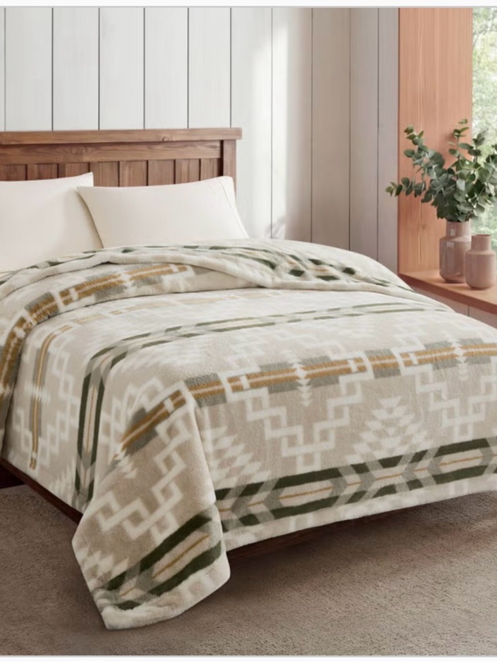 Pendleton Blanket Faux Fur Luxe Blanket Queen Size Blanket